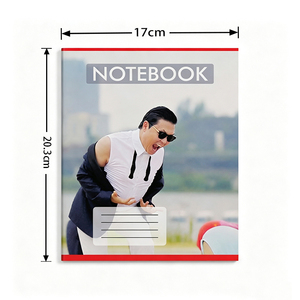Cahier d'exercices quadrillé personnalisé 203x170mm, reliure agrafée, papier graphique, cahier scolaire à couverture souple, cahier d'écriture mathématique pour étudiants, vente en gros - Product Image 3