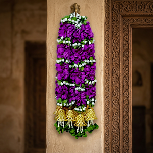 Artificial <b>Flower</b> Factory Handmade Modern Durable Artificial <b>Flower</b> <b>Garland</b> with Golden Bell-Model AFF-<b>Garland</b>-7.5 - Product Image 3