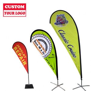 Drapeau publicitaire <span class=keywords><strong>de</strong></span> <span class=keywords><strong>plage</strong></span> en forme <span class=keywords><strong>de</strong></span> goutte d'eau, grande taille, personnalisé avec logo, pour événements sportifs en extérieur, prix usine abordable - Product Image 6