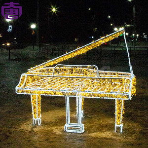ไฟคริสต์มาสรูปทรงเครื่องดนตรี LED พร้อมดนตรีสำหรับตกแต่งงานแต่งงาน - Product Image 2