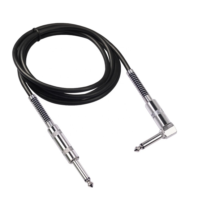 6.35mm Right Guitar Cord Professional Instrument Cable for Electric Guitar AMP