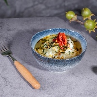 Bol à dîner en porcelaine écologique de 4,5 pouces pour restaurant et hôtel japonais, idéal pour les fêtes