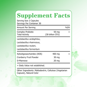 Cápsulas de Probióticos Vaginales de Marca Privada, Complejo Probiótico de Actividad Total, Ayuda a Equilibrar la Flora Vaginal, Cápsula de Lactobacillus acidophilus - Product Image 2