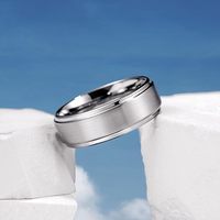 Bagues de mariage tendance en or/argent/noir/bleu, 8 mm, bords à facettes, en tungstène, pour homme, femme, couple, ensemble de bagues de promesse