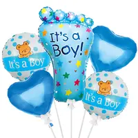 Balão de alumínio para bebês, balão de alumínio para chá de bebê festa de aniversário infantil