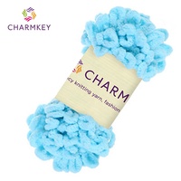 Vente en gros de fil de doigt Yarncrafts chenille fil à boucle souple alize gonflé tricoté à la main fil de chenille pour tricoter à la main