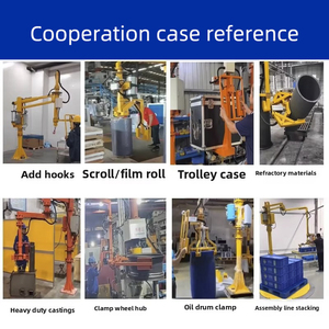 産業用空気圧式ロボット関節型ハンドリングアシストアームトロリードラムバレルリフターキャリアマニピュレーター正確な配置 - Product Image 5