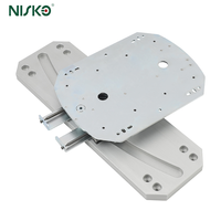 Base rotative Nisko pour coin de meuble avec fermeture douce, base rotative pour meuble, quincaillerie rotative pour meuble, accessoires de meubles