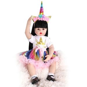 Poupée <span class=keywords><strong>Reborn</strong></span> <span class=keywords><strong>Bébé</strong></span> Princesse en Silicone <span class=keywords><strong>Réaliste</strong></span> Adorable de 60 cm <span class=keywords><strong>Très</strong></span> Grande - Product Image 1