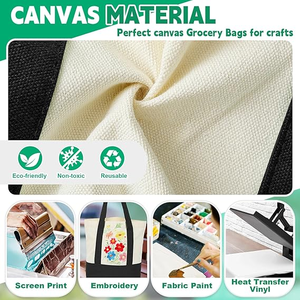 2025 gros sac à main réutilisable sac à provisions toile coton femmes pliable Shopping sac cadeau promotionnel - Product Image 3