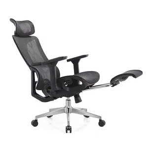Chaise <span class=keywords><strong>de</strong></span> <span class=keywords><strong>bureau</strong></span> pivotante ergonomique en maille, design contemporain avec une expérience d'assise confortable, comprend des roulettes et des accoudoirs - Product Image 5