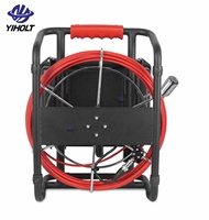 Caméra d'inspection de tuyaux YIHOLT Mini HD, caméra étanche de 20 mm, câble de 20 à 30 m, CMOS H.265 - écran DVR de 8 pouces
