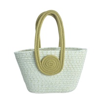 Sac à main en corde de coton, sac tissé tendance pour femmes, plage d'été B&L