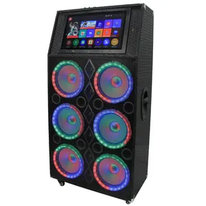 USA LA warehouse dropshipping low shipping fee wifi karaoke blue tooth speaker wireless with 16'' screen speakers