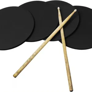 Foam Rubber Drum Practice Pad for Any Surface Snare Bass and Drum Kit Portable Pads For Kids
