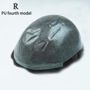 Extensions de cheveux indiennes Remy pour hommes Rich Hair, base en PU ultra-fine, nœuds invisibles, styles multi-vagues, vente directe d'usine - Product Image 4