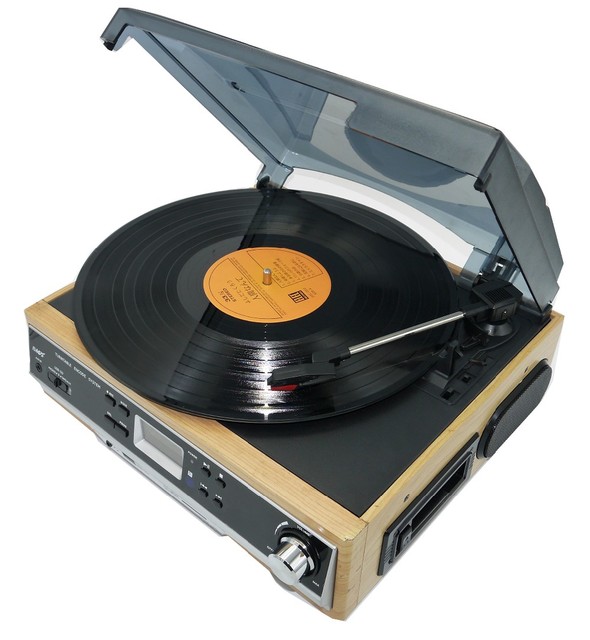 Classical Vintage Wooden Box Retro Vinyl Record Player Turntable Wireless Gramophone USB BT Music Speaker Consumer Electronics