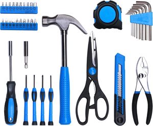 39 cái cơ bản hộ gia đình sửa chữa công cụ thiết lập cơ khí công cụ di động Kit DIY lưu trữ di động Trường hợp bao gồm các công cụ cần thiết cho nhà - Product Image 3