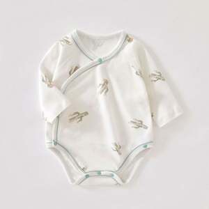 Vêtement de nuit pour bébé en coton biologique à fermeture éclair, 12 couleurs unies, pour bébé nouveau-né, tout-petit, en gros - Product Image 4