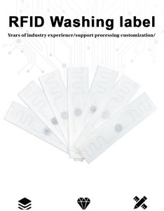 ป้ายผ้าสีขาว UHF สำหรับซักรีด ป้าย RFID สำหรับผ้าขนหนูโรงแรม แบบทอเย็บติด 860-960 MHz - Product Image 2
