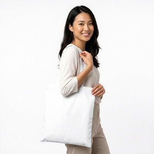 High Quality Dot Pattern Reusable Shopping Cotton <b>Canvas</b> Tote <b>Bags</b> with Non Woven Handle and Custom Printed Logo - Product Image 5