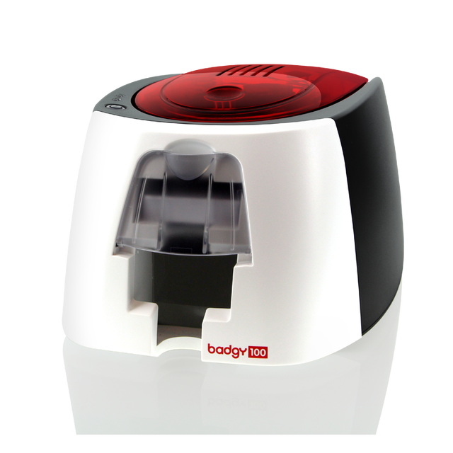 New Evolis Badgy100 Fully-Automatic USB ID Card Printer with Color Printing for Employee PVC Business Plastic Cards