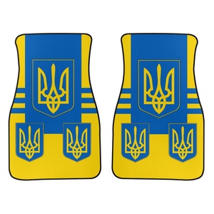 Phụ Kiện Xe Hơi Phổ Thảm Sàn In Trên Nhu Cầu Ukraine Cờ Mô Hình Xe Thảm Thảm Sàn Tùy Chỉnh Không Thấm Nước 2 Mảnh Thảm - Product Image 2