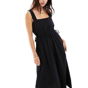 Baju Jumper Wanita leher persegi, baju Jumper pinggang, baju Midi Terusan, leher persegi, baju kantor wanita - Product Image 1