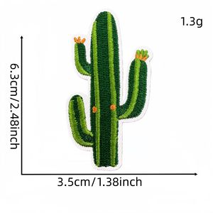 Natürlicher Heilender Stil Vintage Stickerei Aufbügelbare Kaktus-Feen Vintage Patches - Product Image 4