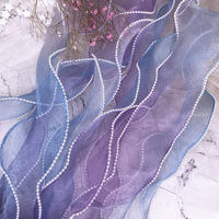 Ruban en Organza de fil coloré pour bricolage, emballage cadeau, cheveux, nœud papillon, matériaux de couture