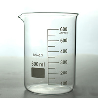 Bécher de forme basse en verre borosilicaté de 3000ml avec bec et graduations en gros
