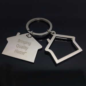 Personalised <strong>New</strong> <strong>Home</strong> <strong>Keyring</strong> Personalized OEM/ODM Laser Logo Metal Blank Hotel Room Keychain Custom House Key Chain - Product Image 1