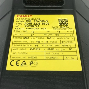 Motor de Accionamiento de Corriente Alterna Fanuc Original de la Mejor Calidad, 2.7KW AiS 40/4000 A06B-2238-B605 - Product Image 6