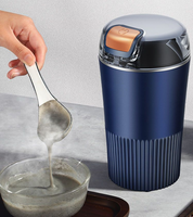Mini broyeur mélangeur électrique à moteur puissant de 130W Équipement de cuisine portable léger et compact pour mélanger et broyer