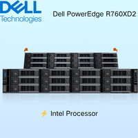 Serveur informatique haute performance Dell PowerEdge R760XD2, 16 cartes RDIMM, capacité maximale de 1,5 To pour un stockage important, serveur en rack 2U à 2 sockets R760XD2