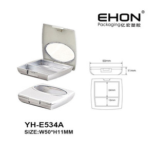 Square <b>Compact</b> Case With Window Custom Empty Eyeshadow Blush Powder Palette Plastic Cosmetic Eye Shadow Packaging Box - Product Image 2
