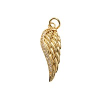 Collier en pierre naturelle de style punk plaqué or, couleur cuivre, avec ornements suspendus en forme d'ailes d'ange, d'oiseau et d'hippocampe, DIY Oro 14
