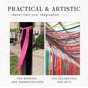 6-Pack PVC sinalização fita cores sortidas não-adesivo dupla face fita plástica para Levantamento Árvore Marcação e Neon Iluminação - Product Image 6