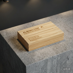 Porte-cartes de visite en bois avec logo gravé, puce NTAG215 13,56 MHz, informations de contact pour entreprise - Product Image 2