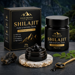 Résine de Shilajit de l'Himalaya de votre marque, 20g, extrait naturel pur à base de plantes, haute puissance, testé en laboratoire, qualité alimentaire supérieure - Product Image 1