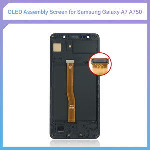 Venta al por mayor de todos los modelos de pantalla reacondicionada reemplazo OLED Asamblea con marco para <span class=keywords><strong>Samsung</strong></span> <span class=keywords><strong>Galaxy</strong></span> <span class=keywords><strong>A7</strong></span> A750 - Product Image 2
