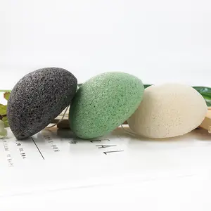 Spugna per la pulizia della pelle konjac di colore puro biologico a marchio privato