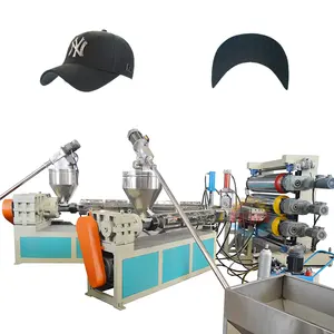 Máquina de producción de láminas de plástico PE, máquina de fabricación de visera de ala de sombrero, maquinaria de visera de papá