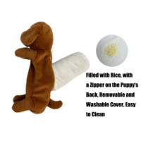 Coussin chauffant personnalisé en peluche pour chien, jouet sensoriel, coussin chauffant micro-ondable, coussin de sommeil, coussin chauffant pour le cou et les genoux, enveloppant et relaxant pour hôtel