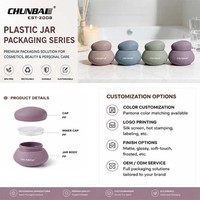 Pots Uniques Vides en Plastique Mat Personnalisables pour Gommage au Sucre et Beurre Corporel, Contenant et Emballage de Crème Cosmétique pour Soins de la Peau avec Logo Couleur