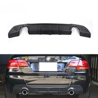 Diffuseur de pare-chocs arrière en fibre de carbone avec finition noire en carbone tissé sergé 3K pour BMW Série 3 E92 E93 325i 335i M-TECH 2005-2009