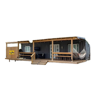 Maison mobile de luxe Villa préfabriquée à structure légère en acier en kit avec caractéristiques de luxe Matériau de panneau sandwich préfabriqué pour maison