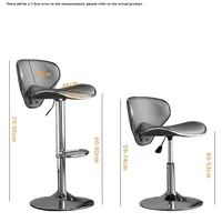 Tabourets de bar pivotants réglables en métal de luxe à usage commercial, tabourets de bar hauts pour îlot et comptoir, design moderne