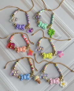 LS-B5949 Charm Colorati per Braccialetti, Adorabili Bracciali con Orsetti per Donne e Ragazze, Bracciale Regolabile Dorato Nuovo - Product Image 3