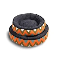 Tessuto di velluto a coste di piccole dimensioni Pet Round peluche cane letti per gatti tappetino per casa impermeabile di lusso morbido letto per ciambelle per animali domestici